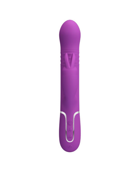 PRETTY LOVE - COALE 4 IN 1 DAUGIAFUNKCINIS SU KLITORIAUS MASAŽUOKLIU VIOLETINIS