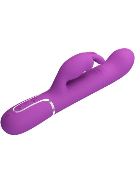 PRETTY LOVE - COALE 4 IN 1 DAUGIAFUNKCINIS SU KLITORIAUS MASAŽUOKLIU VIOLETINIS