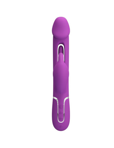 PRETTY LOVE - KAMPAS 3 IN 1 DAUGIAFUNKCINIS SU KLITORIAUS MASAŽUOKLIU VIOLETINIS