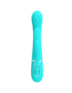 PRETTY LOVE - SHANIA TRIPLE RABBIT MULTIFUNCTION VIBRATOR 3 IN 1 BLUE 2