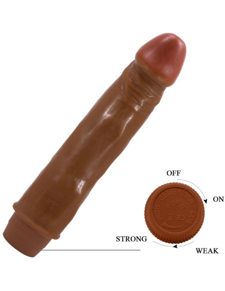 BAILE - DWARF REALISTIC VIBRATOR 21 CM MULATTO
