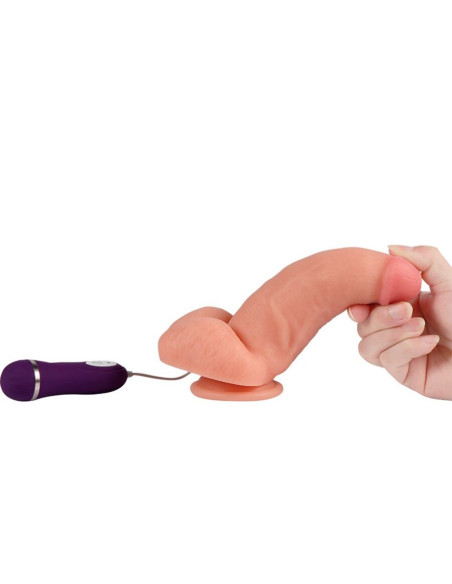 SHEQU - RED EAGLE vibratorius-dildo su nuotolinio valdymo pultu 17 cm