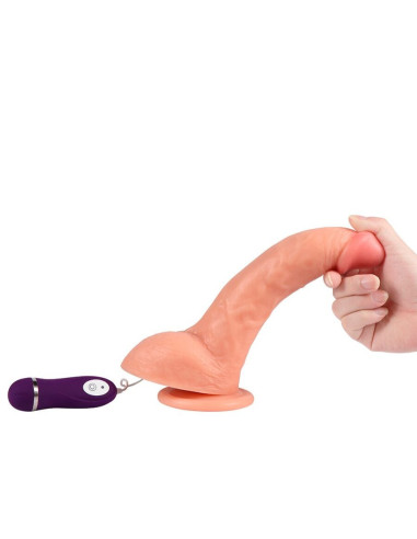 SHEQU - BEAST VIBRATING DILDO WITH REMOTE CONTROL 24.5 CM
