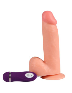 SHEQU - PHANTOM vibruojantis dildo su nuotolinio valdymo pultu 20 cm
