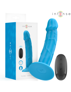 INTENSE - PHOEBE REALISTINIS VIBRATORIUS 10 VIBRAVIMŲ MĖLYNAS NUOTOLINIO VALDYMO VALDYMAS