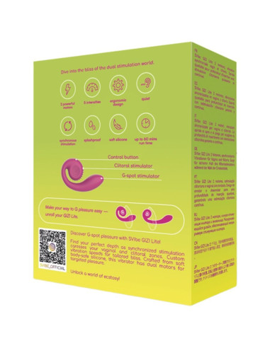 SNAIL VIBE  - GIZI LITE DUALG-SPOTAS ir CLITORAL PINK VIBRATOR