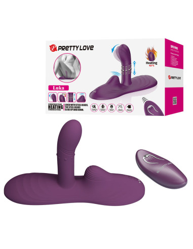 PRETTY LOVE - LUKA SIT-DOWN VIBRATOR WITH HEAT EFFECT AND REMOTE CONTROL