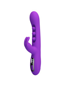 PRETTY LOVE - SABIEN RABBIT VIBRATOR WITH TAPPING STIMULATION AND PURPLE LED
