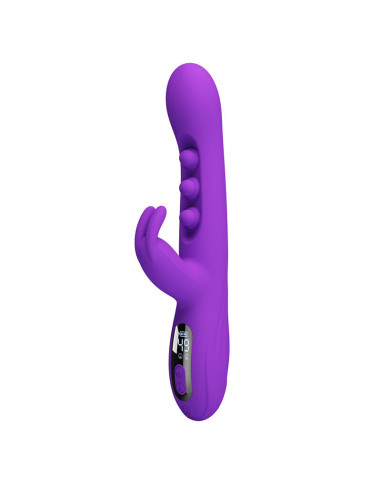 PRETTY LOVE - SABIEN RABBIT VIBRATOR WITH TAPPING STIMULATION AND PURPLE LED