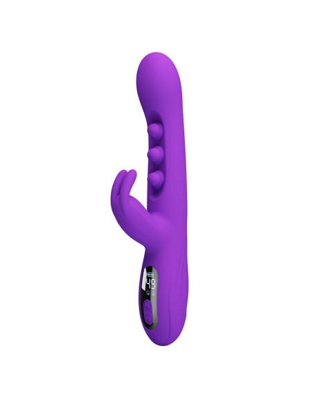 PRETTY LOVE - SABIEN RABBIT VIBRATOR WITH TAPPING STIMULATION AND PURPLE LED