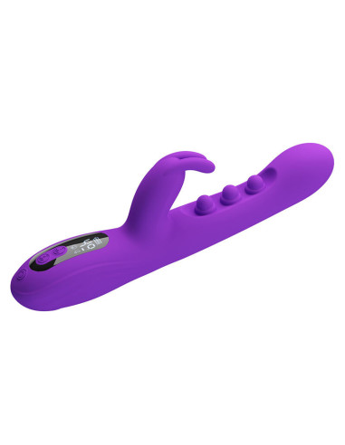 PRETTY LOVE - SABIEN RABBIT VIBRATOR WITH TAPPING STIMULATION AND PURPLE LED