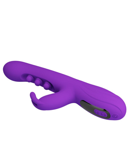 PRETTY LOVE - SABIEN RABBIT VIBRATOR WITH TAPPING STIMULATION AND PURPLE LED