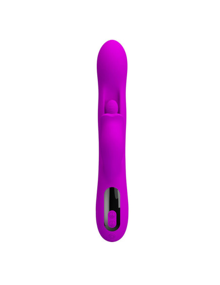 PRETTY LOVE - YALANDA RABBIT OSCILLATING VIBRATOR WITH LED DISPLAY PURPLE