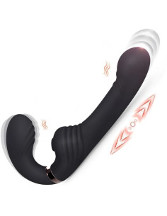 NALONE - ALLOW DUAL VIBE WITH ROTATION AND THRUSTING BLACK