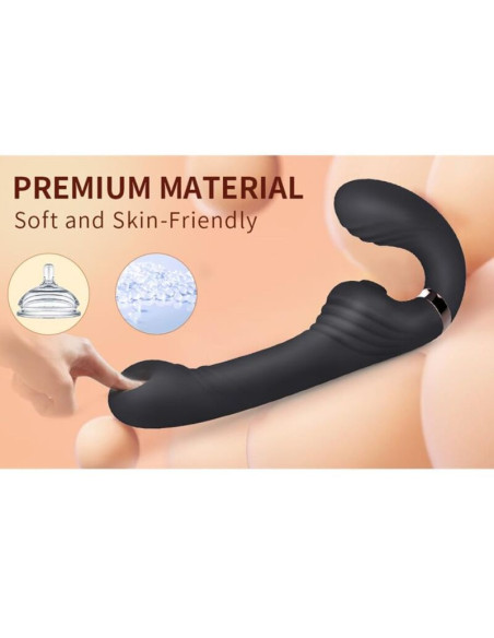 NALONE - ALLOW DUAL VIBE WITH ROTATION AND THRUSTING BLACK