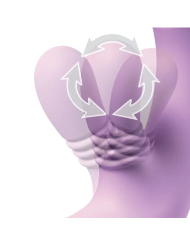 FANTASY FOR HER - INTIMOTION FLUTTER PRO PURPLE G-SPOT and CLITORAL RABBIT VIBRATOR