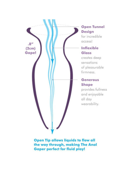ANAL FANTASY ELITE COLLECTION - ANAL GAPER DILATOR FOR BEGINNERS CRYSTAL SIZE S