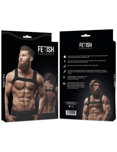 FETISH SUBMISSIVE ATTITUDE – NEOPRENINIS KRŪTINĖS DIRŽAS VYRAMS, L DYDŽIO 2