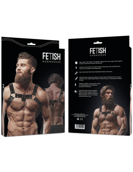 FETISH SUBMISSIVE ATTITUDE – VYRIŠKAS EKOLOGIŠKOS ODOS KRŪTINĖS DIRŽAS