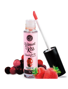 SECRETPLAY - LŪPŲ BLYKSNIS „VIBRANT KISS“ IR BRAŠKIŲ GUMA