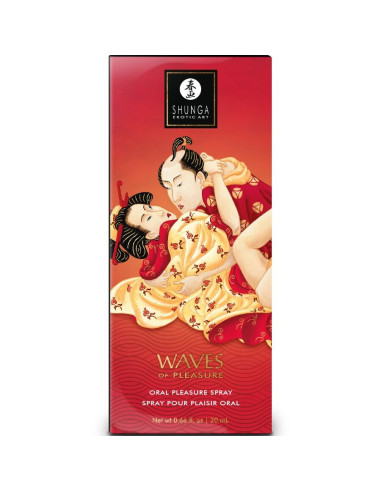 SHUNGA - WAVES PLEASURE BURNOS PURŠKALAS, GUNDINUOTOS BRAŠKĖS, 20 ML