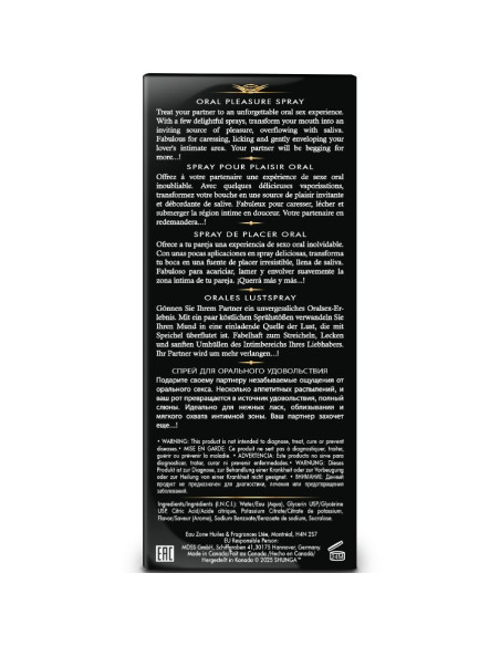 SHUNGA - WAVES PLEASURE SPRAY ORAL SEDUCTIVE STRAWBERRY 20 ML