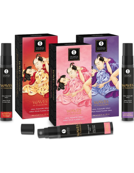 SHUNGA - WAVES PLEASURE BURNOS PURŠKALAS, GUNDINUOTOS BRAŠKĖS, 20 ML