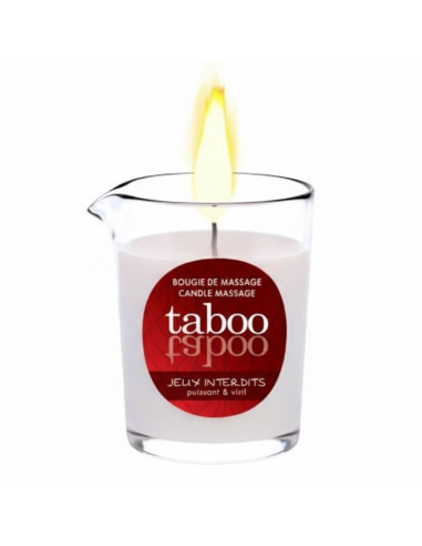 RUF - TABOO MASAŽINĖ ŽVAKĖ JAM JEUX INTERDITS LAUKINIŲ KERPIŲ AROMAS