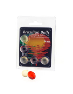TALOKA - 5 BRAZILIEČIŠKI KAMUOLIAI SUPER HOT EFEKTO JAUDINANTIS GELIS