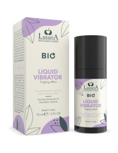 INTIMATELINE LUXURIA - BIO STIMULIACINIS GELIS JAI, SKIRTIS VIBRUOJANTĮ EFEKTĄ, 15 ML