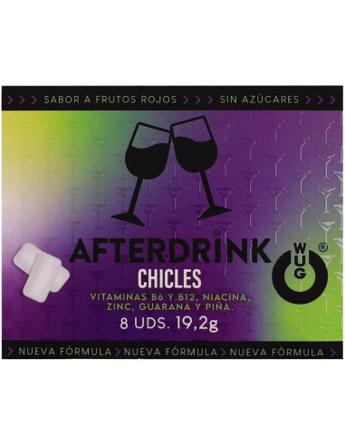 WUG GUM - AFTER DRINK HANGOVER 8 UNITS