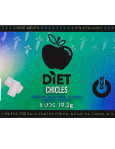 WUG DIET - SUGAR-FREE FUNCTIONAL MINT GUM BLISTER 8 PCS