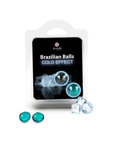 SECRETPLAY - BRAZILIEČIŠKI ŠALTO EFEKTO KAMUOLIAI, 2 VIENETAI
