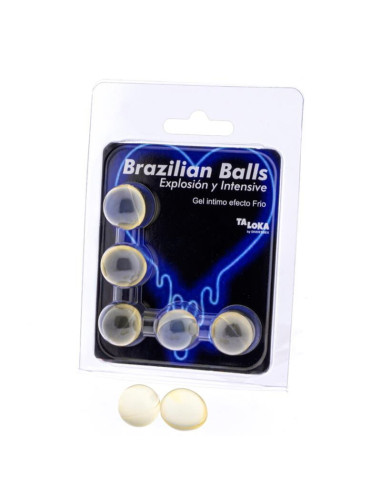 TALOKA - 5 BRAZILIAN BALLS COLD and VIBRATION EFFECT EXCITING GEL