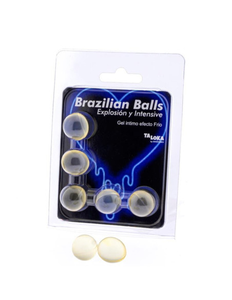 TALOKA - 5 BRAZILIAN BALLS COLD and VIBRATION EFFECT EXCITING GEL