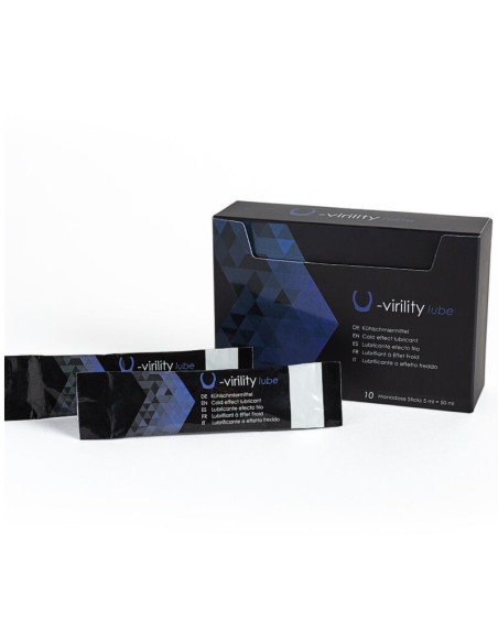 500 COSMETICS - U-VIRILITY LUBE COLD EFFECT LUBRICANT 10 X 5 ML