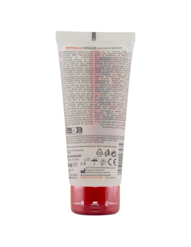 HOT - ANAL SUPERGLIDE ŠILTINANTIS SKYSTAS MALONUMO VANDENS PAGRINDAS LUBRIKANTAS 100 ML