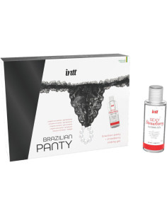 INTT RELEASES - BRAZILIJOS JUODOSIOS KELNAITĖS SU PERLIAIS IR LUBRIKANTO GELIU 50 ML 2