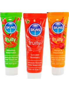 SKINS - VAISIŲ SKONIO TEPAI: ARBŪZŲ, BRAŠKIŲ IR MANGO TEPAI 3 x 12 ML 2