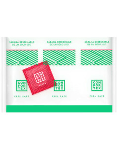CONFORTEX - DISPOSABLE HYGIENIC SHEETS, INDIVIDUAL BAG STRAWBERRY CONDOM
