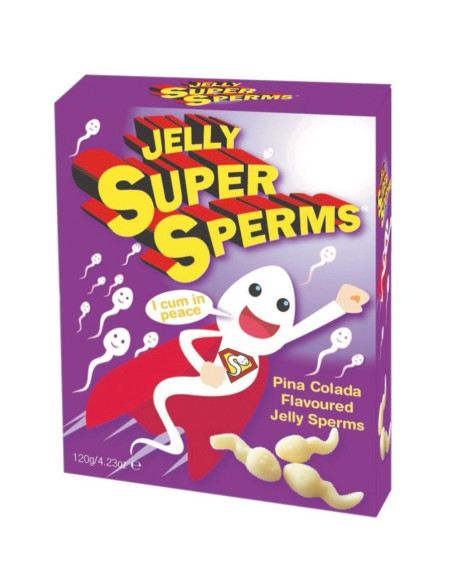 SPENCER and FLEETWOOD - JELLY SUPER SPERM GUMMIES FORM SPERM 120 GR