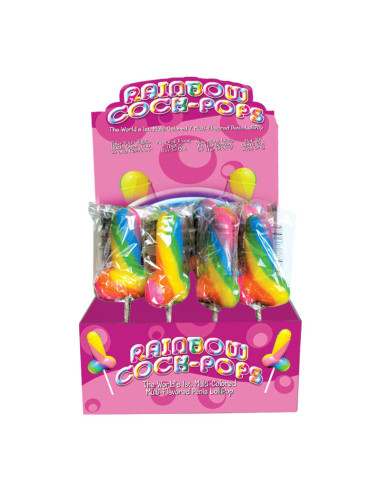 PRIDE - SPENCER and FLEETWOOD RAINBOW COCK LGBT LOLLIPOP