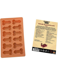 DIABLO PICANTE - CHOCOLATE MOLD WITH 12 SILICONE PENISES FOR HANGING VANILLA