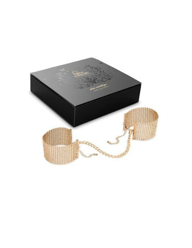 BIJOUX - DÉSIR MÉTALLIQUE GOLDEN METAL MESH HANDCUFFS