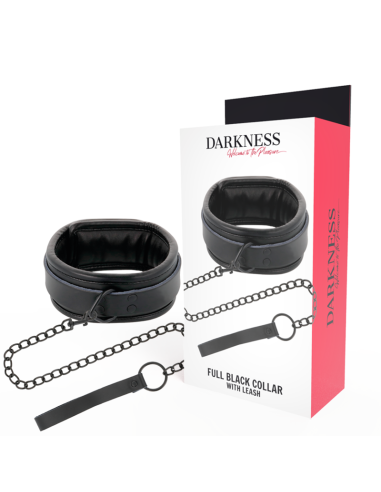 DARKNESS - BLACK NECKLACE WITH CHAIN