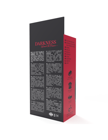 DARKNESS - RAUDONO KAULO SILIKONINIS KAMŠTELIS