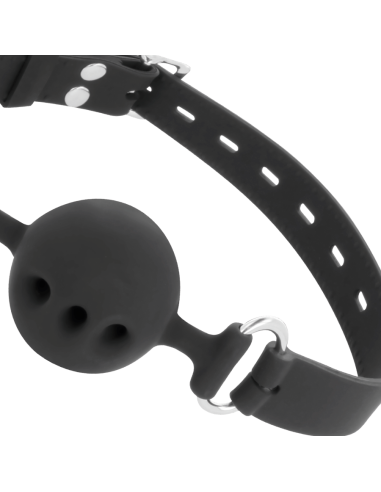DARKNESS - BLACK BREATHABLE SILICONE GAG