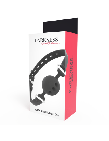 DARKNESS - BLACK BREATHABLE SILICONE GAG