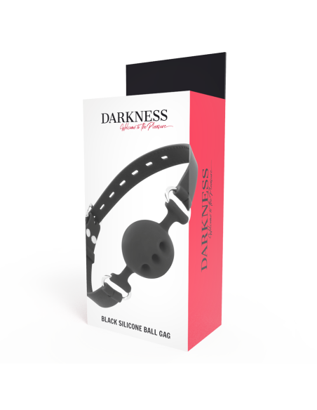DARKNESS - BLACK BREATHABLE SILICONE GAG