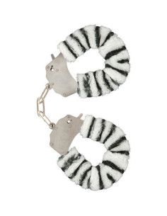 TOYJOY - Pūkuoti ir linksmi antrankiai surišimui su zebra